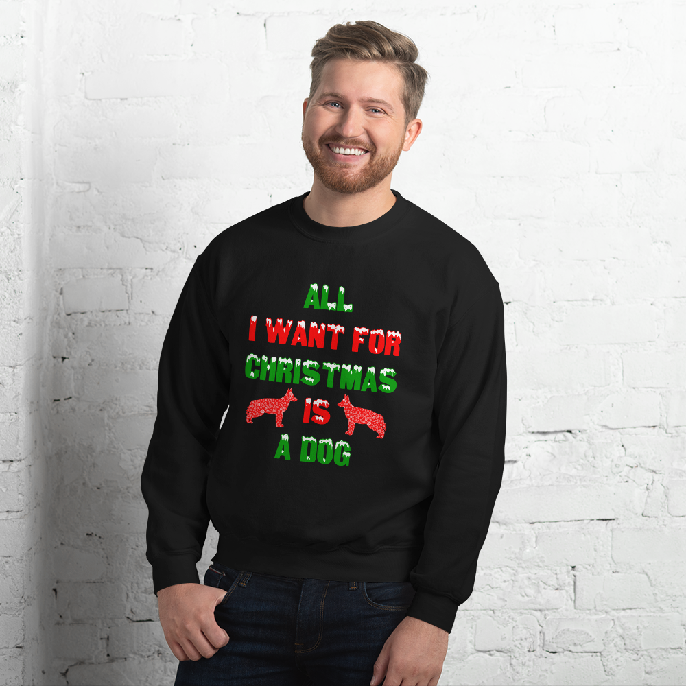 German shepherd Christmas sweater
