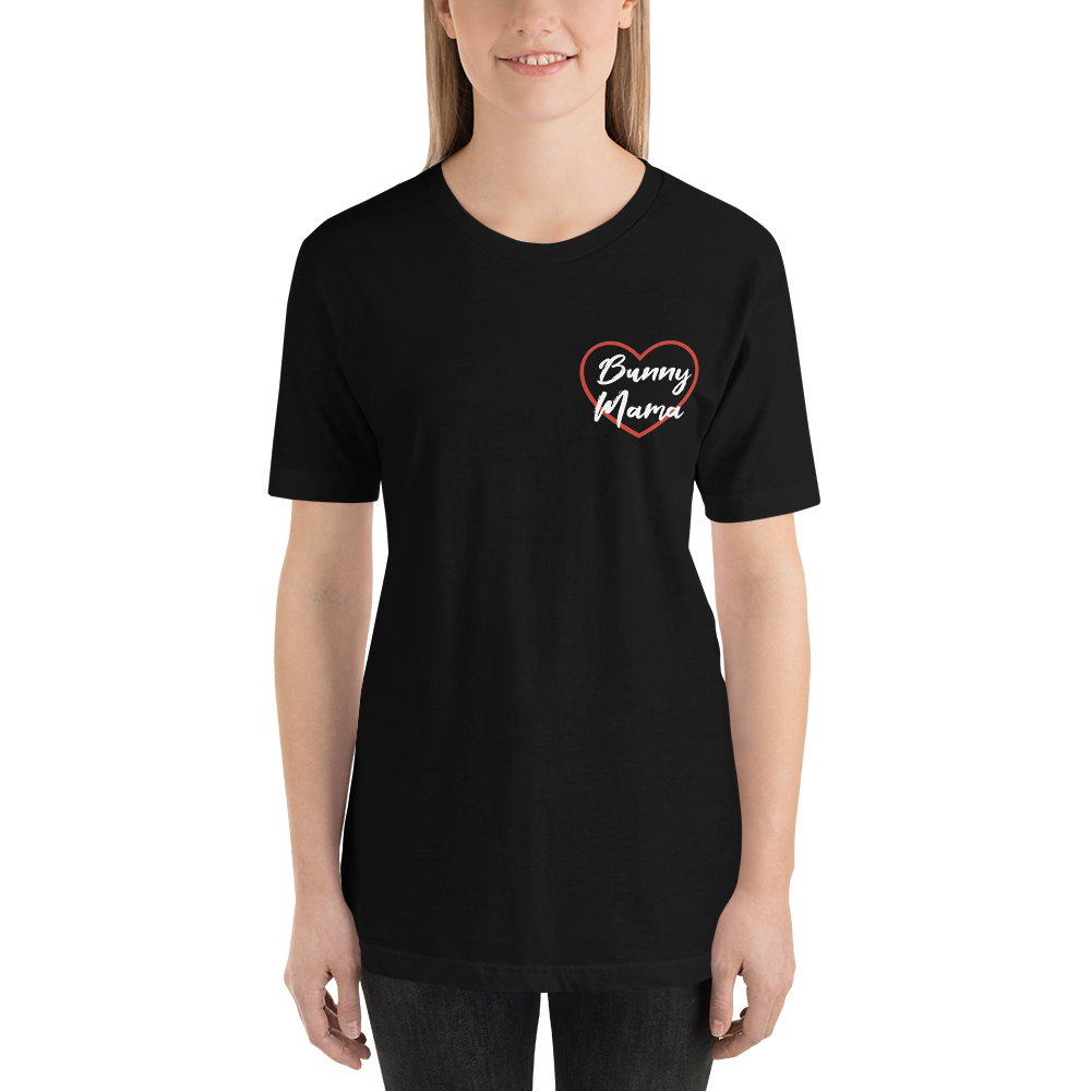 Bunny mom shirt in black