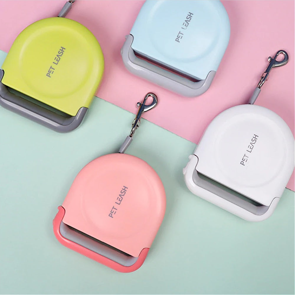 colorful retractable dog leash