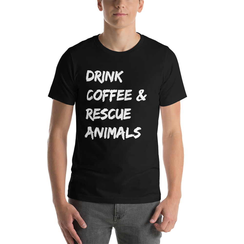 Animal rescue shirt in black