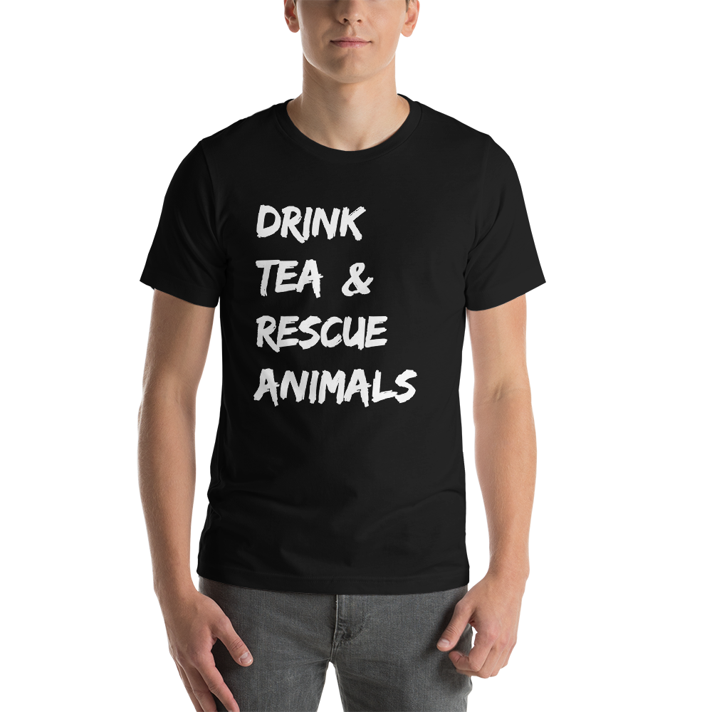 Animal rescue shirt in black