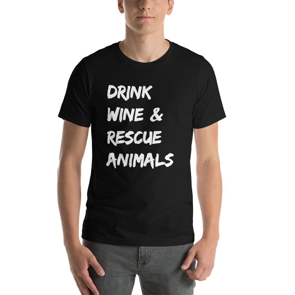 Animal rescue shirt in black