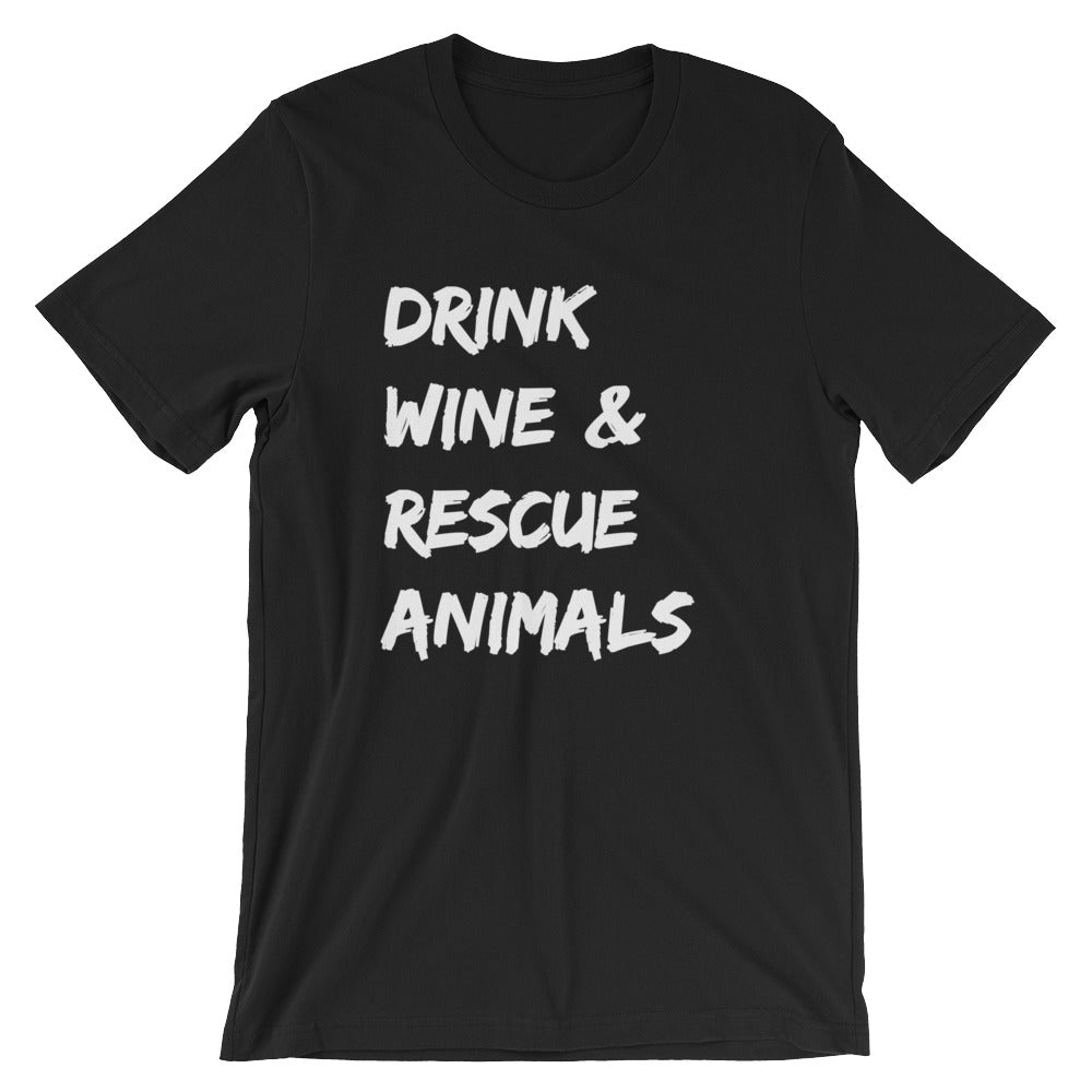 Animal rescue shirt in black