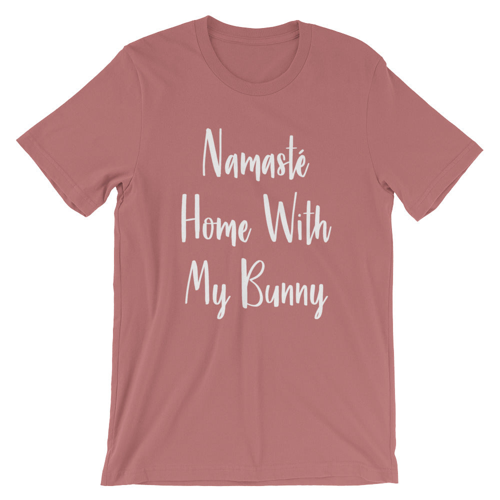 Namaste home with my bunny shirt