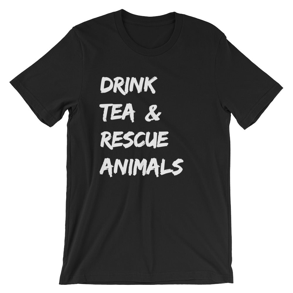 Animal rescue shirt in black