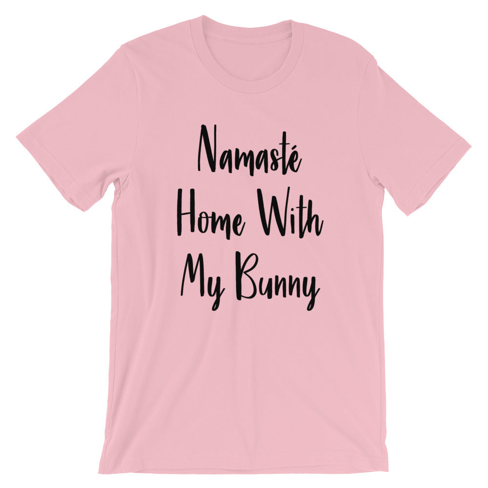 Namaste home with my bunny shirt