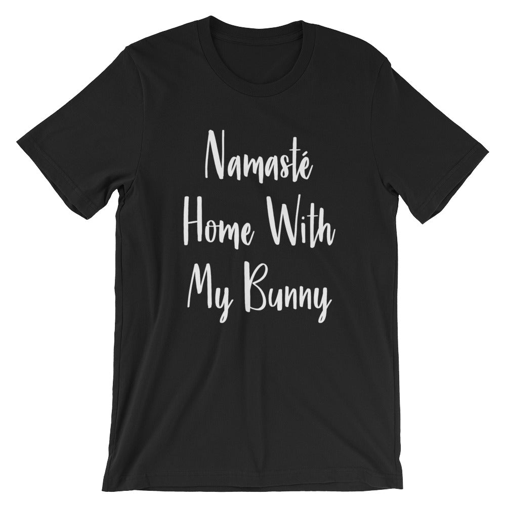 Namaste home with my bunny shirt
