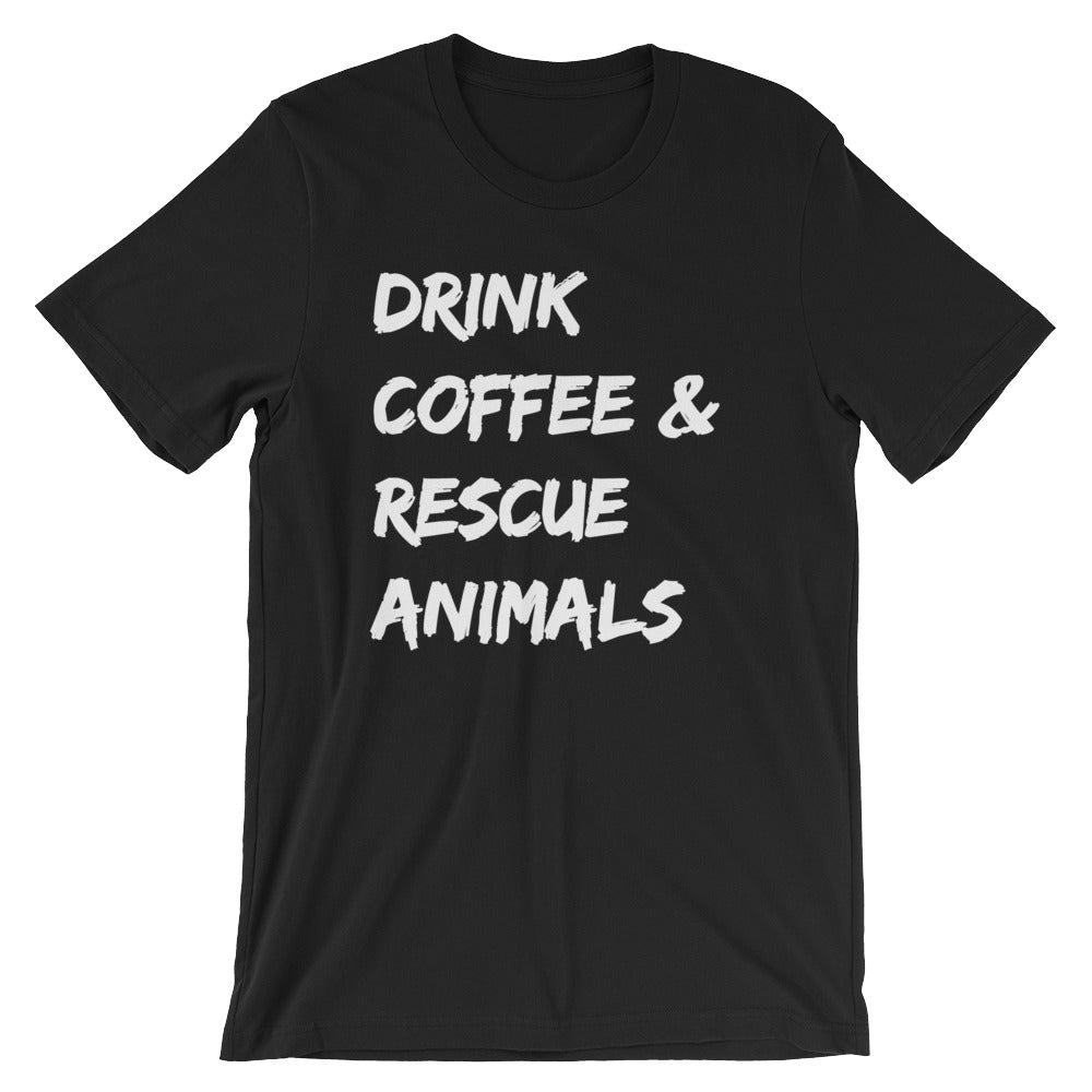 Animal rescue shirt in black