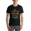 Christmas bunny shirt in black