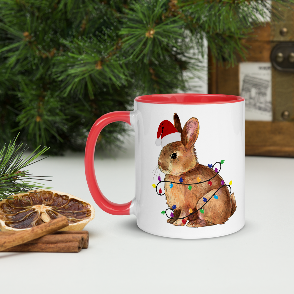 Rabbit christmas mug