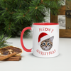 kitty christmas mug