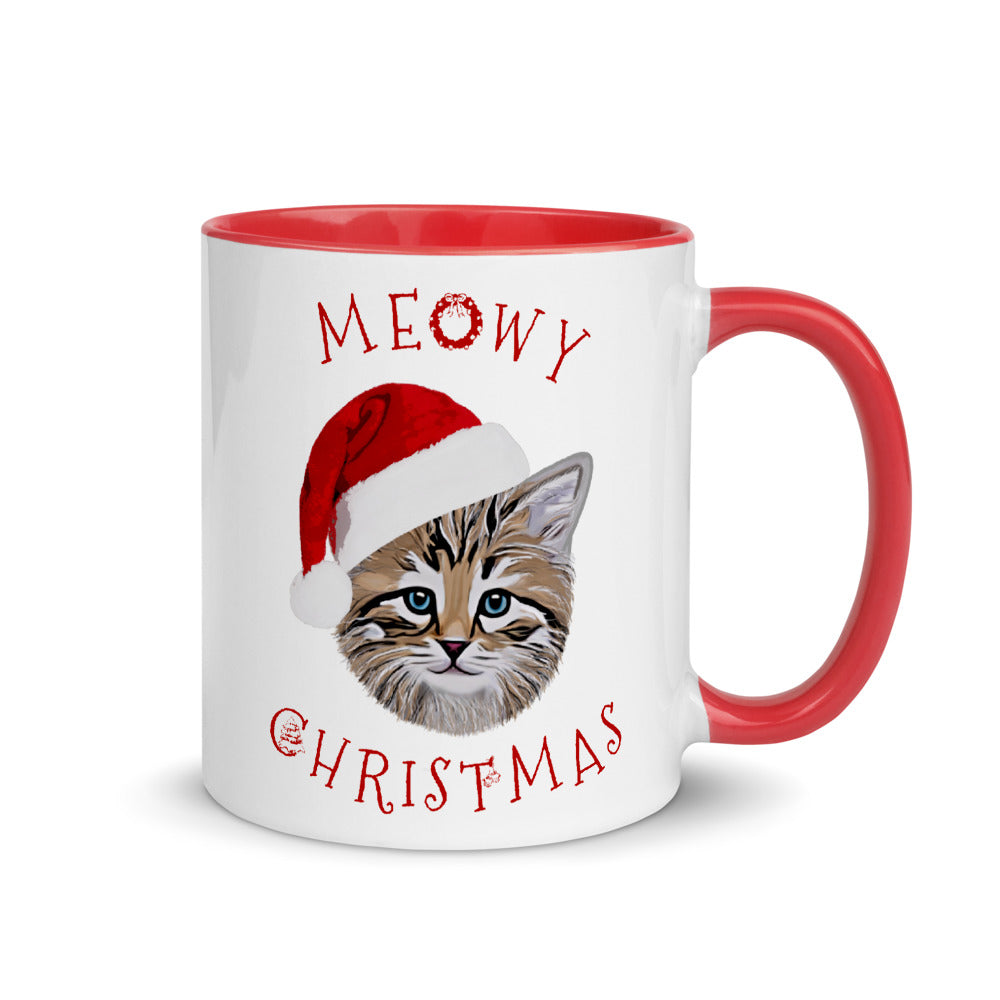 kitty christmas mug