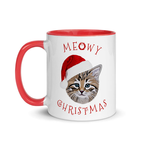 kitty christmas mug