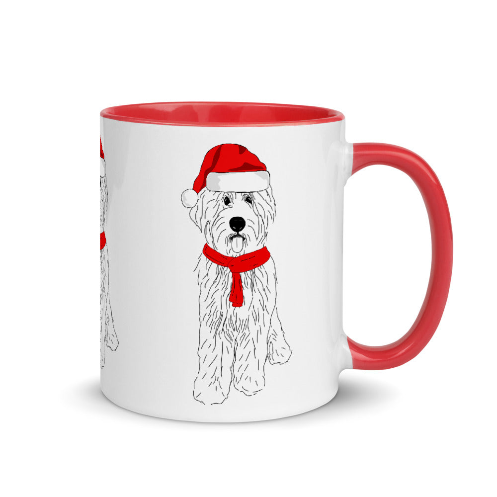 goldendoodle christmas mug