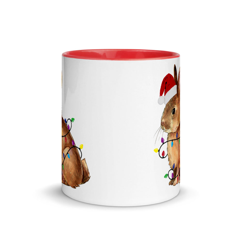 Rabbit christmas mug