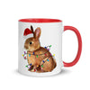 Rabbit christmas mug