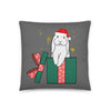 Rabbit christmas pillow